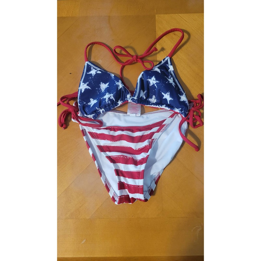 Xhilaration American Flag Bikini